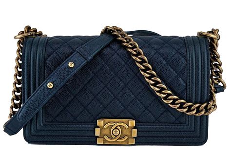 chanel boy bag navy wechat|Chanel handbags.